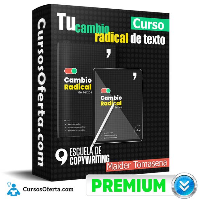 Curso tu cambio radical de texto – Maider Tomasena 1 Curso tu cambio radical de texto – Maider Tomasena