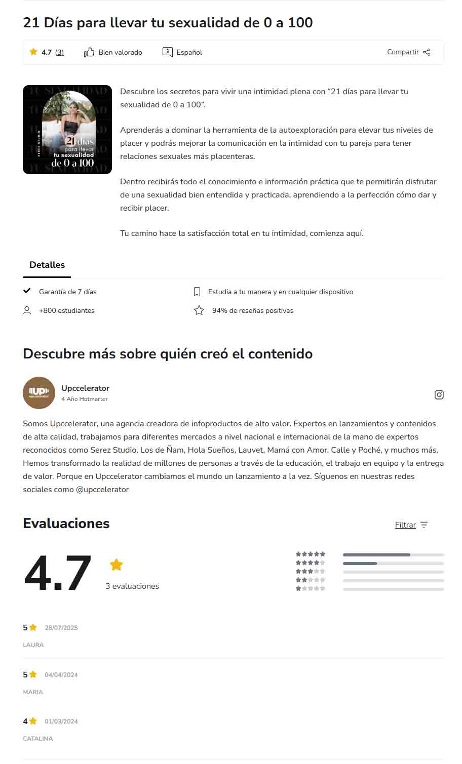 21 Días Para Llevar tu Sexualidad de 0 a 100 – Manuela Escobar 21 dias para llevar tu sexualidad de 0 a 100 manuela escobar 6adbd83927958