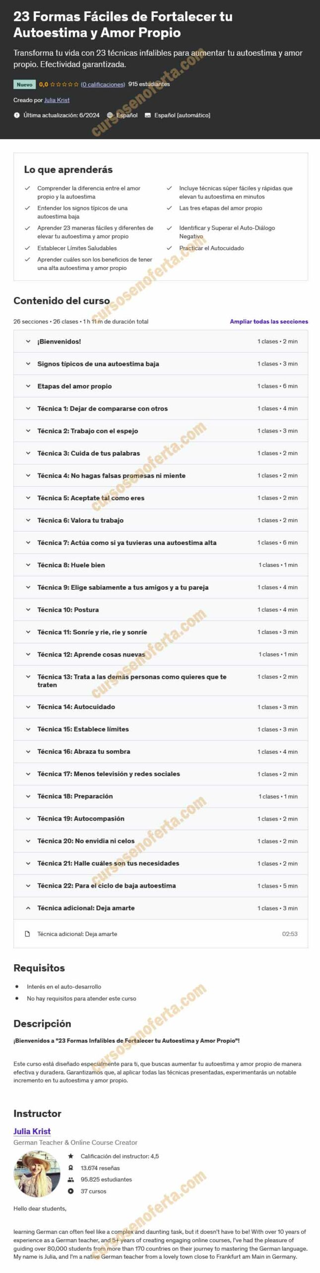 23 Formas Fáciles de Fortalecer tu Autoestima y Amor Propio – Julia Krist 2 23 Formas Fáciles de Fortalecer tu Autoestima y Amor Propio