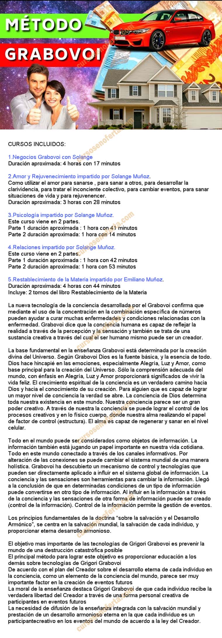5 cursos completos del Método GRABOVOI – Grabovoi 3 5 cursos completos del Método GRABOVOI