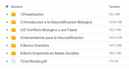 Certificación en Descodificación Biológica – SimpleClick Inc 2 xxxx