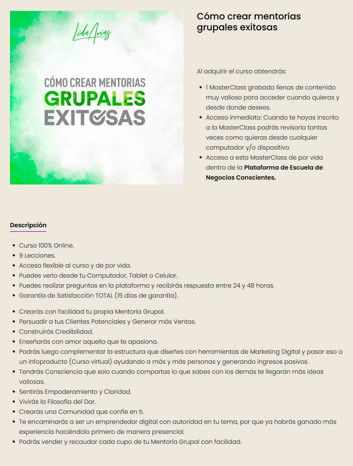 Cómo crear mentorías grupales exitosas – Lida Arias 3 Cómo crear mentorías grupales exitosas – Lida Arias como crear mentorias grupales exitosas lida arias 6adbd842e09f7