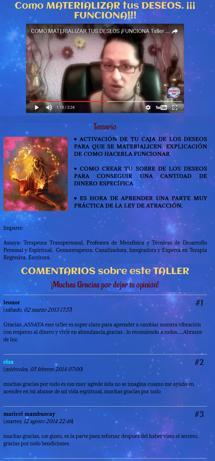Cómo materializar tus deseos – Assaya 2 Cómo materializar tus deseos - assaya