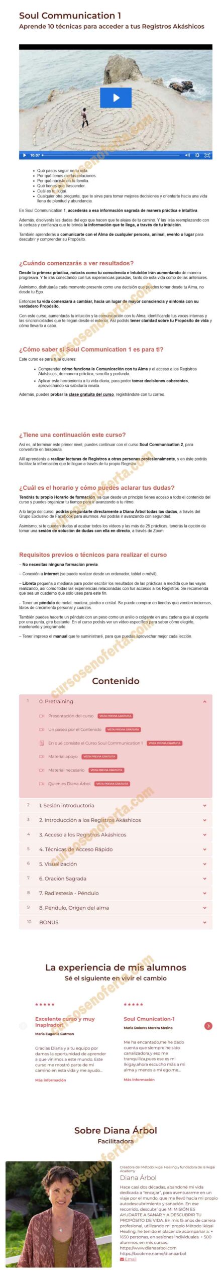 Curso de Registros Akáshicos Soul Communication 1 – Diana Arbol 3 Curso de Registros Akáshicos Soul Communication 1