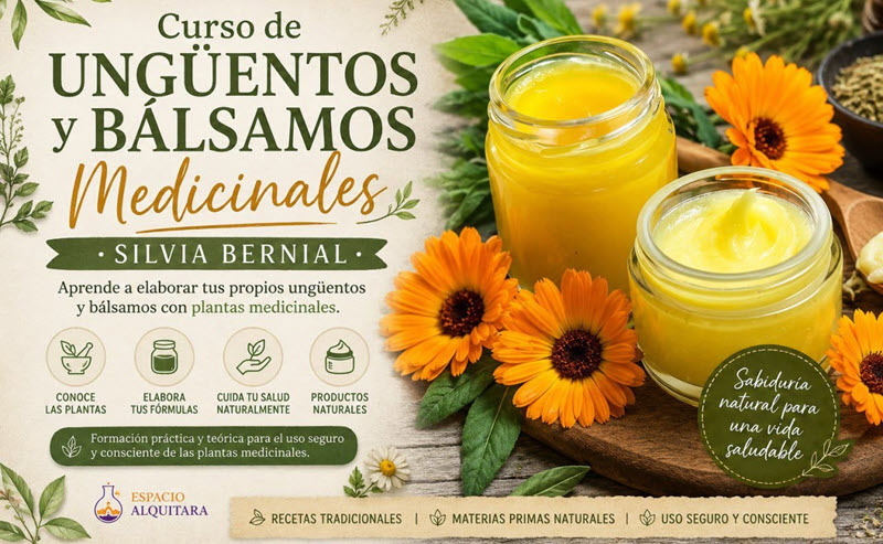 Curso de Ungüentos y Bálsamos Medicinales – Silvia Bernial 1 Curso de Ungüentos y Bálsamos Medicinales – Silvia Bernial
