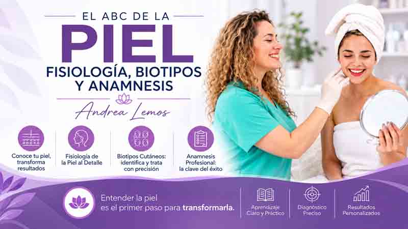 El ABC de la piel, fisiología, biotipos y anamnesis – Andrea Lemos 1 El ABC de la piel, fisiología, biotipos y anamnesis – Andrea Lemos