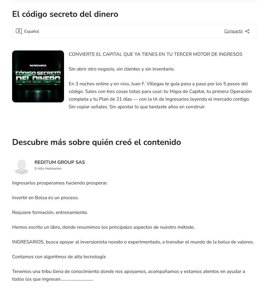 El Código Secreto del Dinero – Reditum Group SAS 3 El Código Secreto del Dinero – Reditum Group SAS el codigo secreto del dinero reditum group sas 6adbd5e14eb17
