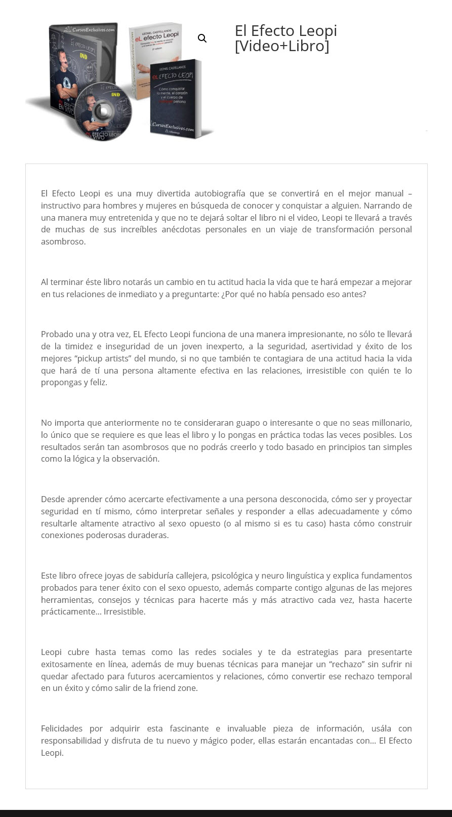 El Efecto Leopi (Libro y Videos) – Leonel Castellanos 2 El Efecto Leopi - Leonel Castellanos