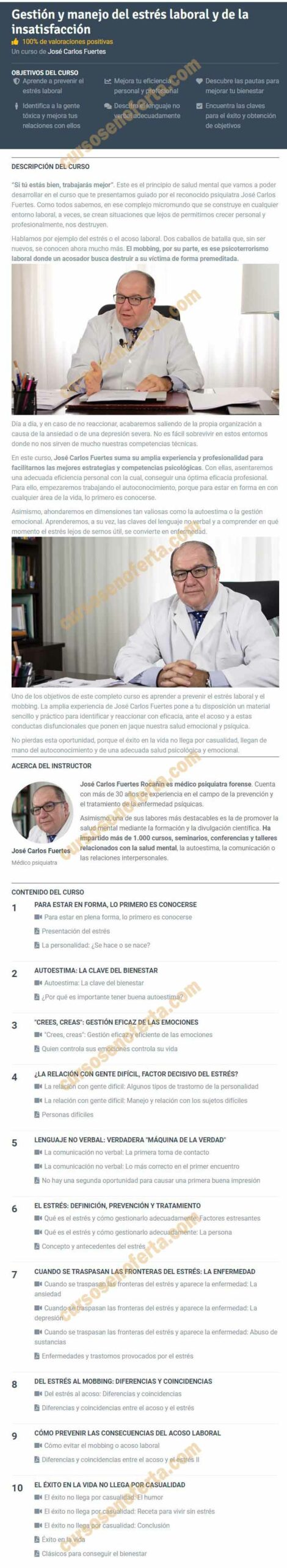 Gestión y manejo del estrés laboral y de la insatisfacción – José Carlos Fuertes 2 Gestión y manejo del estrés laboral y de la insatisfacción