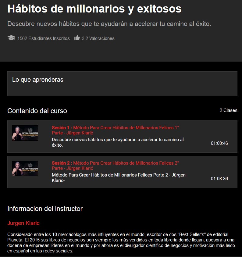 Hábitos de millonarios y exitosos – Jurgen Klaric 2 Hábitos de millonarios y exitosos