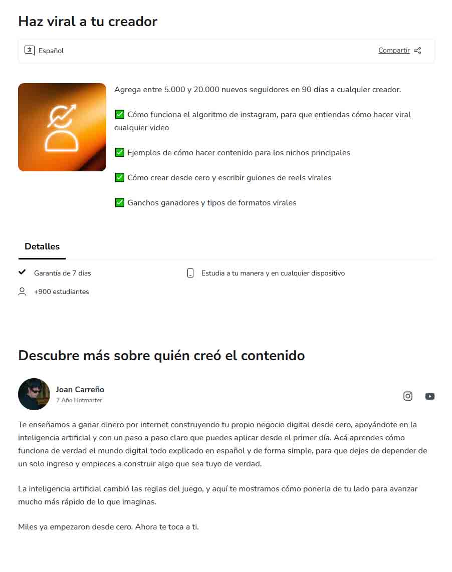 Haz Viral a tu Creador – Joan Carreño 3 Haz Viral a tu Creador – Joan Carreño haz viral a tu creador joan carreno 6adbd6a8e01f9