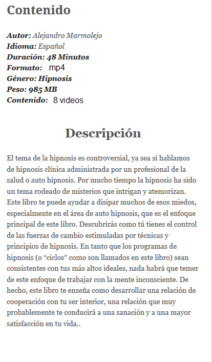 Hipnosis y autohipnosis – Alejandro Marmolejo 2 Hipnosis y autohipnosis - alejandro marmolejo