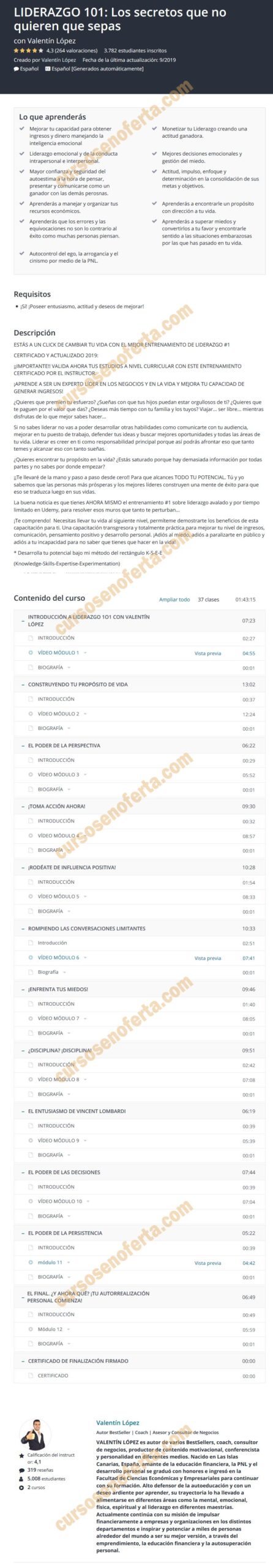 LIDERAZGO 101 Los secretos que no quieren que sepas – Valentí López 2 LIDERAZGO 101 - Los secretos que no quieren que sepas