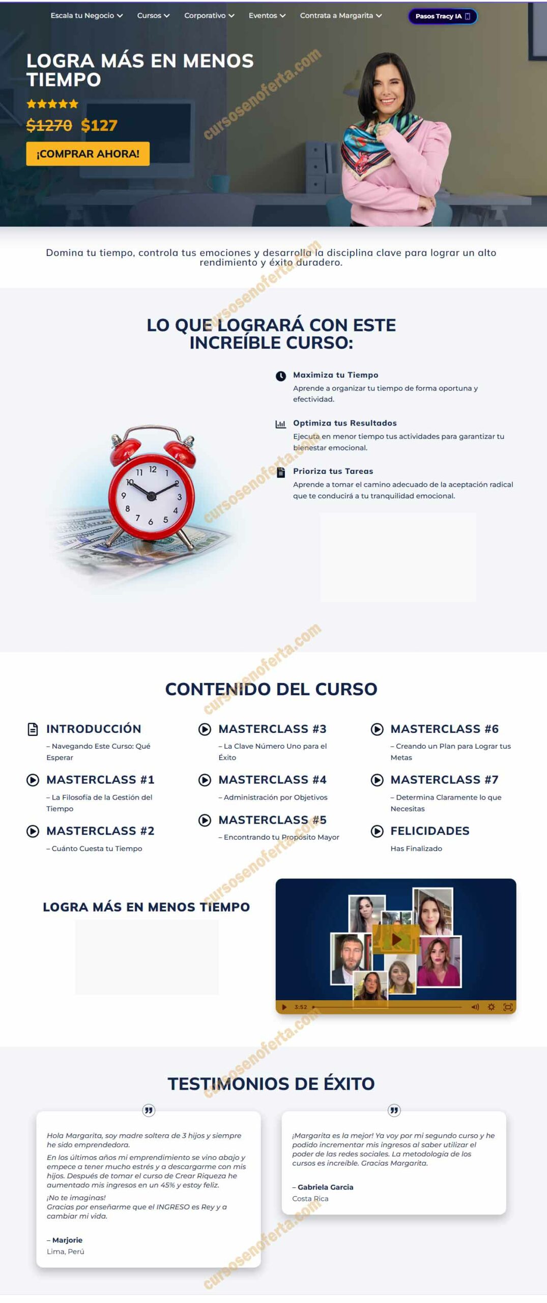 Logra Más en Menos Tiempo - margarita pasos