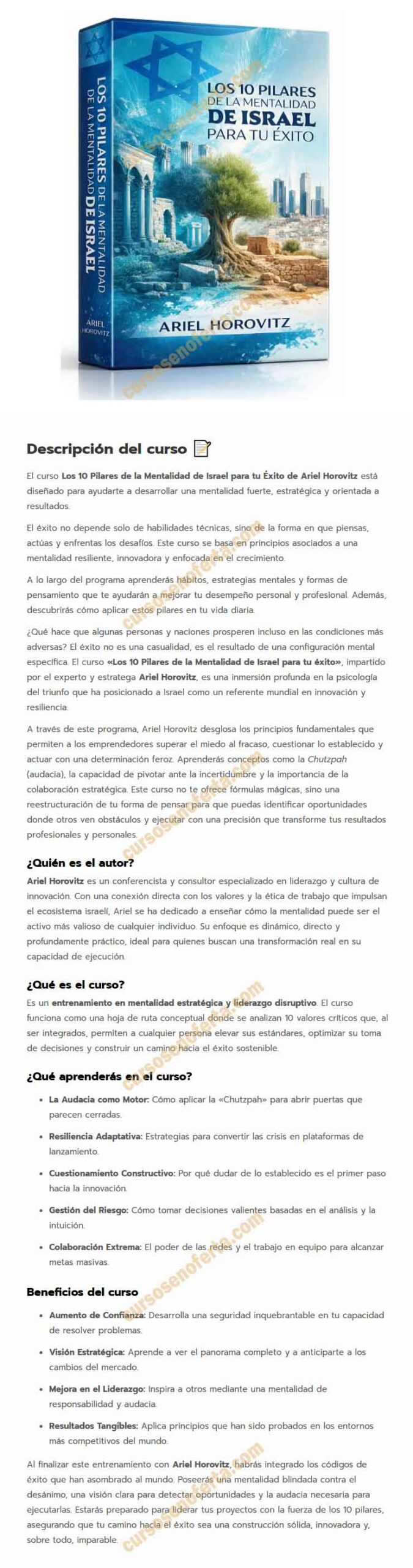 Los 10 Pilares de la Mentalidad de Israel Para Tu Éxito – Ariel Horovitz 3 Los 10 Pilares de la Mentalidad de Israel Para Tu Éxito - ariel horovitz