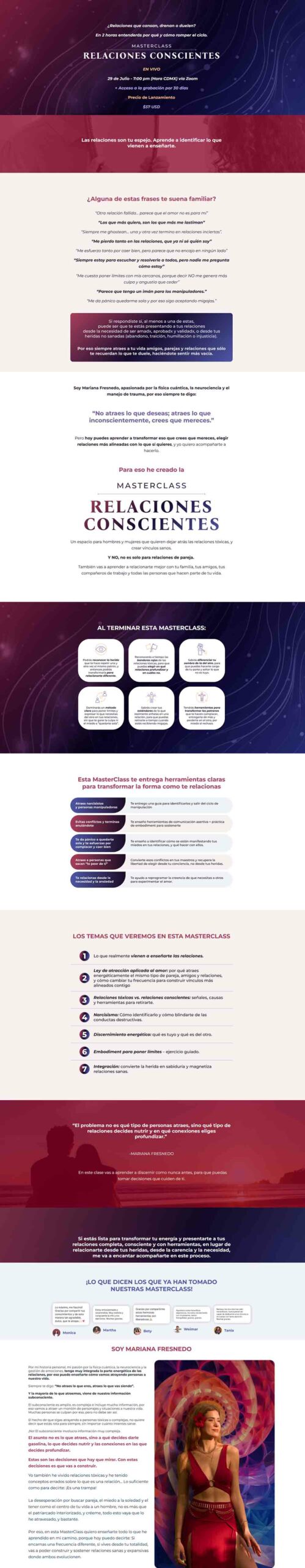 Masterclass Relaciones Conscientes – Mariana Fresnedo 3 Masterclass Relaciones Conscientes – Mariana Fresnedo masterclass relaciones conscientes mariana fresnedo 6adbd7d92def7 scaled