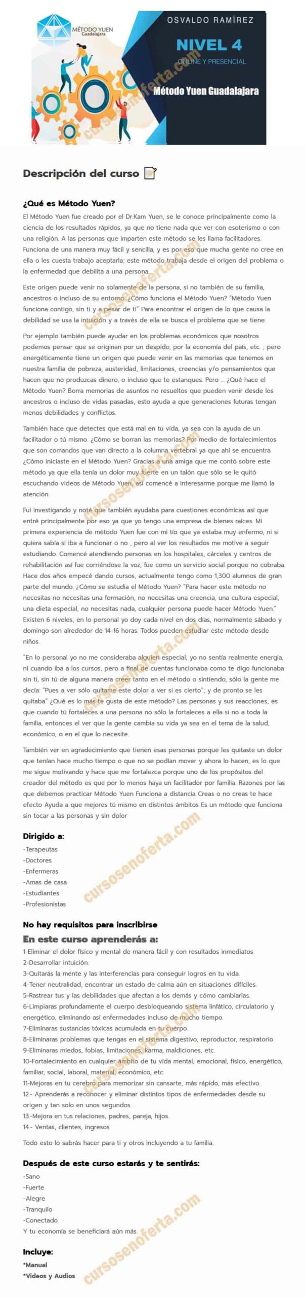 Método Yuen Guadalajara Nivel 4 – Osvaldo Ramírez 3 Método Yuen Guadalajara Nivel 4 - osvaldo ramirez