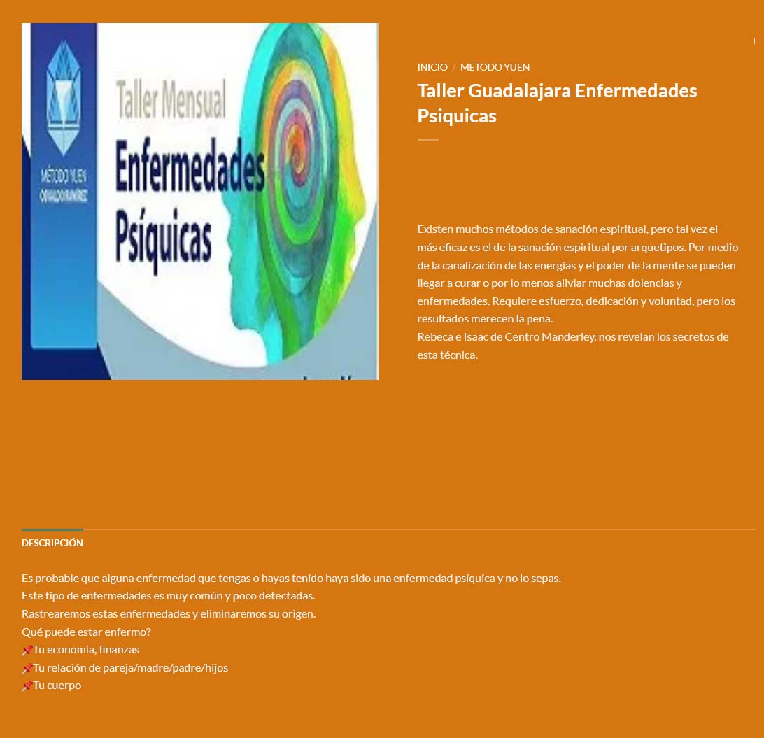 Método Yuen Guadalajara – Taller Enfermedades Psíquicas 2 Método Yuen Guadalajara - Taller Enfermedades Psíquicas
