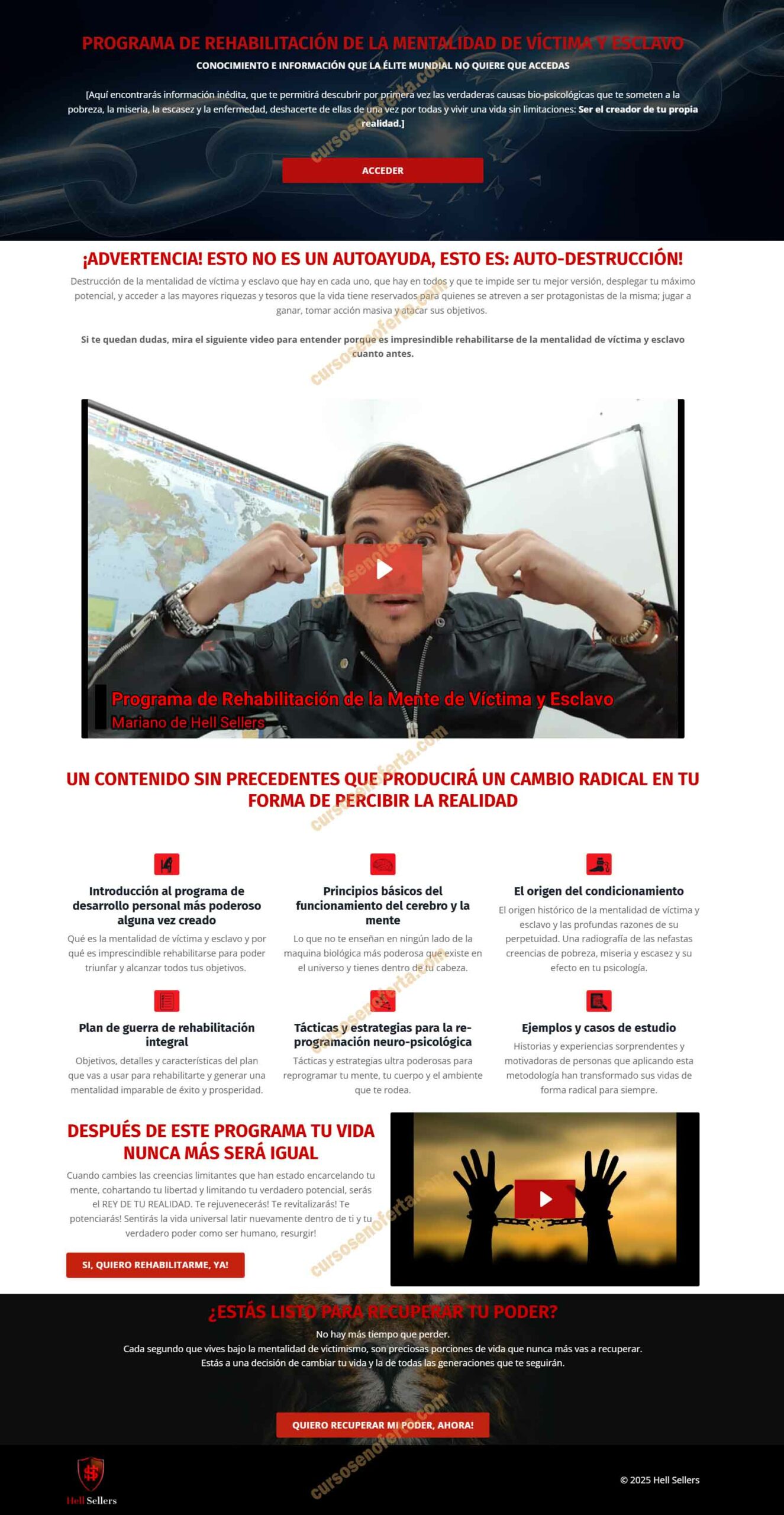 Programa de Rehabilitación de la Mentalidad de Víctima y Esclavo – HellSellers Academy 3 Programa de Rehabilitación de la Mentalidad de Víctima y Esclavo - hellsellers