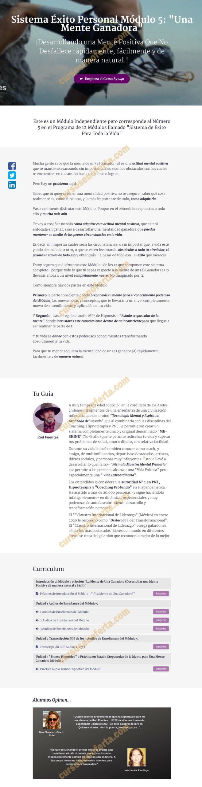 Sistema Éxito Personal Módulo 5 - Una Mente Ganadora