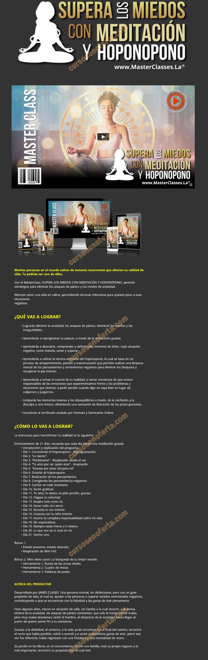 Supera los miedos con meditación y hoponopono – James Clavijo 2 Supera los miedos con meditación y hoponopono