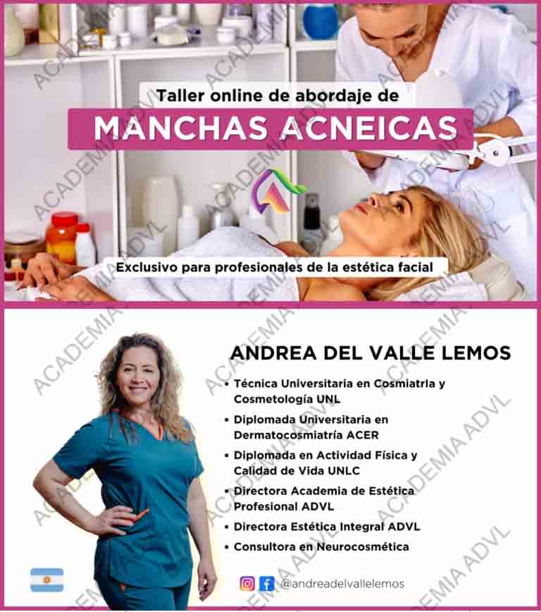 Taller de Abordaje en Manchas Acneicas – Andrea Lemos 3 Taller de Abordaje en Manchas Acneicas – Andrea Lemos taller de abordaje en manchas acneicas andrea lemos 6adbdfe5df295