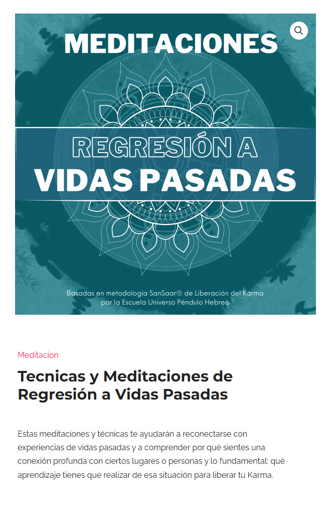 Técnicas y Meditaciones de Regresión a Vidas Pasadas – Universo Péndulo Hebreo tecnicas y meditaciones de regresion a vidas pasadas universo pendulo hebreo 6add333887fe3