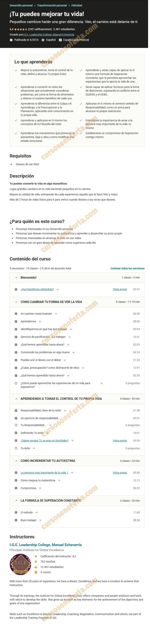 Tu puedes mejorar tu vida – Manuel Echeverría 2 Tu puedes mejorar tu vida!