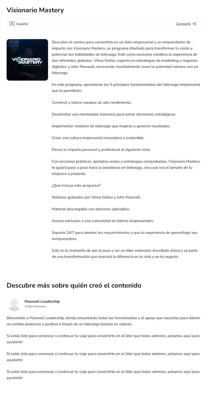 Visionario Mastery – Maxwell Leadership visionario mastery maxwell leadership 6adbe171bc060